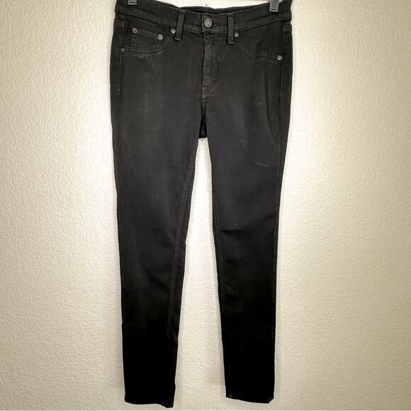 Rag & Bone Plush Twill Legging Black‎ 27 EUC - Picture 1 of 9